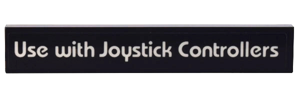 Tile 1 x 6 with White 'Use with Joystick Controllers' Pattern (Sticker) - Set 10306