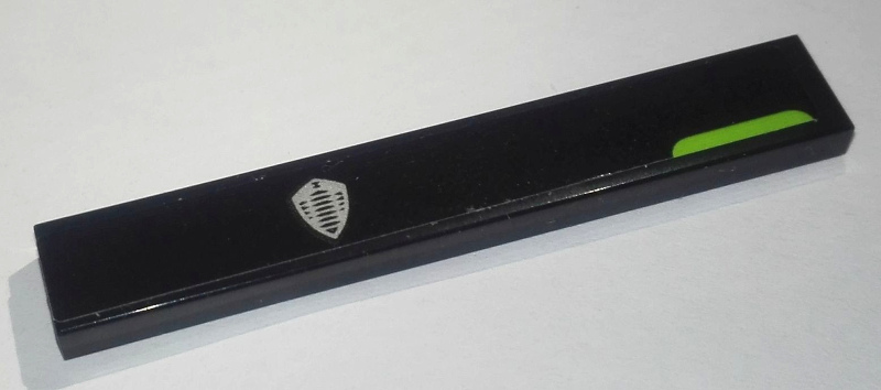 Tile 1 x 6 with Lime Marker and Koenigsegg Logo Pattern Model Right Side (Sticker) - Set 76900