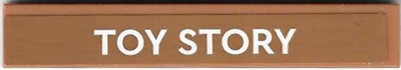 Tile 1 x 6 with White 'TOY STORY' Pattern (Sticker) - Set 40774