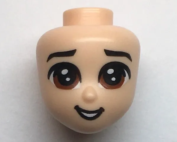 Mini Doll, Head Friends with Brown Large Eyes, and Open Mouth Pattern (Li Shang)