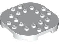 Plate, Modified 6 x 6 with Rounded Corners and 4 Feet