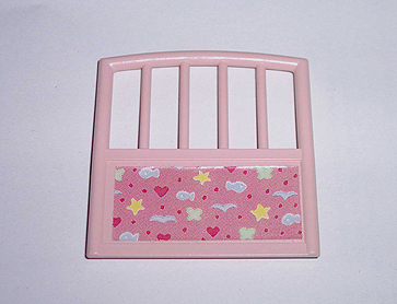 Scala Baby Crib Footboard 1 x 7 x 6 with Fish, Hearts, and Stars Pattern (Sticker) - Set 3241