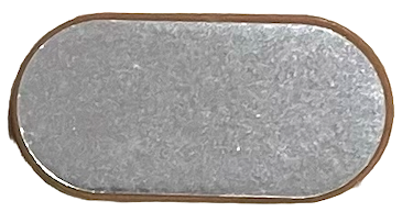 Tile, Round 2 x 4 Oval with Mirror Pattern (Sticker) - Set 21326