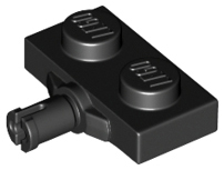 Plate, Modified 1 x 2 with Wheel Holder, Reinforced Underside