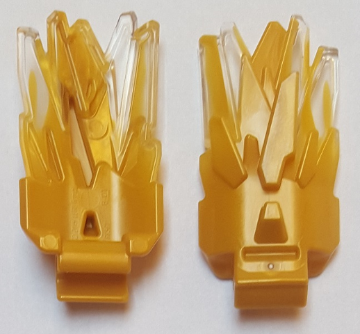 Energy Burst with Wide Clip with Marbled Trans-Clear Pattern