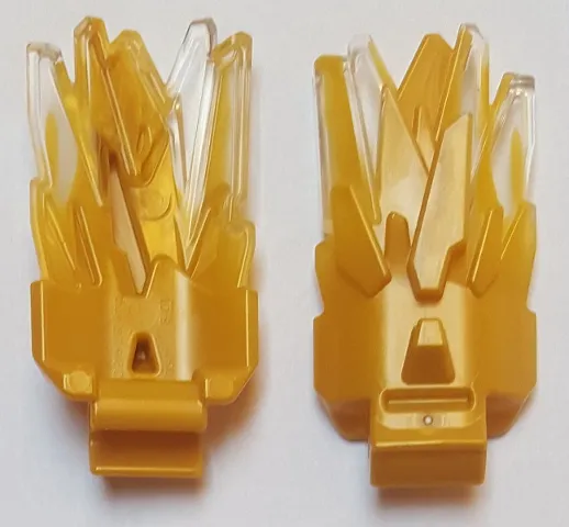 Energy Burst with Wide Clip with Marbled Trans-Clear Pattern