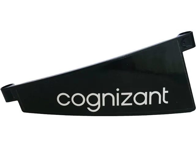 Technic, Panel Curved #50 5 x 13 Tapered Left with White 'Cognizant' Pattern (Sticker) - Set 42240