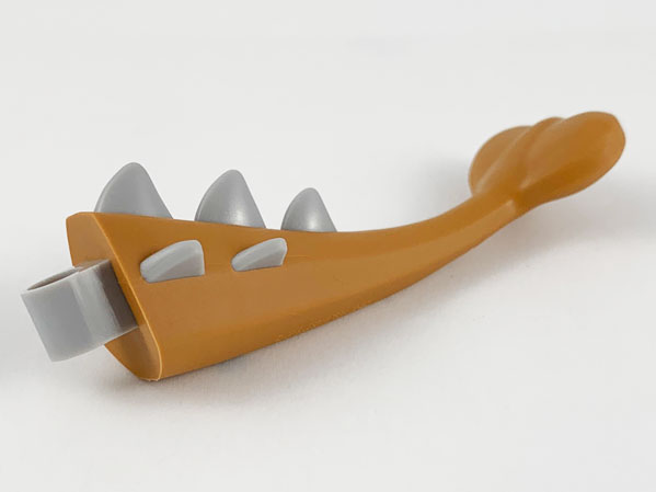 Dinosaur Tail Ankylosaurus with Pin Hole and Light Bluish Gray Spikes Pattern