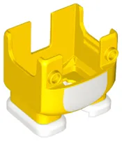 Large Figure Legs, Super Mario Overalls with Molded White Shoes and Printed White Stomach Pattern (Cat Mario)