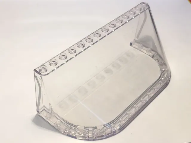 Windscreen 6 x 14 x 4 with Light Bluish Gray Window Frame Pattern on Both Sides (Stickers) - Set 10274