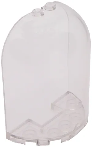 Cylinder Half 3 x 6 x 6 Closed on Top with 2 Studs