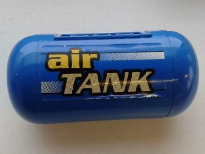 Pneumatic Air Tank with Yellow 'air TANK' Pattern (Sticker) - Sets 8439 / 8459 / 8464
