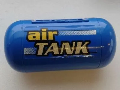 Pneumatic Air Tank with Yellow 'air TANK' Pattern (Sticker) - Sets 8439 / 8459 / 8464