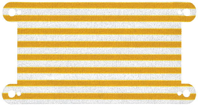 Cloth Hammock 12 5/8 x 6 1/2 with Bright Light Orange Stripes Pattern