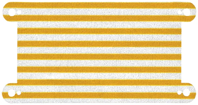 Cloth Hammock 12 5/8 x 6 1/2 with Bright Light Orange Stripes Pattern