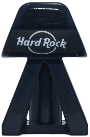 Vehicle, Double Wishbone Suspension Block with Wheel Deflector and Axle Holes with White 'Hard Rock' Circle Logo Pattern (Sticker) - Set 77243