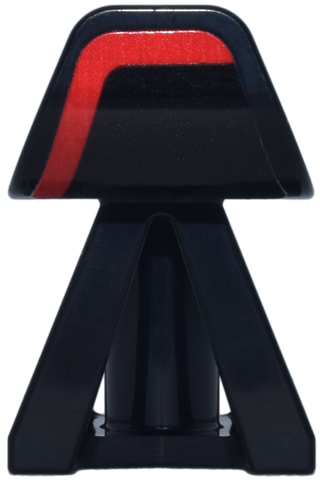 Vehicle, Double Wishbone Suspension Block with Wheel Deflector and Axle Holes with Red Edges Pattern Model Right Side (Sticker) - Set 77246