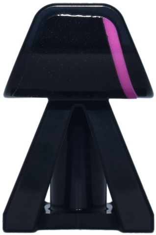 Vehicle, Double Wishbone Suspension Block with Wheel Deflector and Axle Holes with Dark Pink Stripe Pattern Model Left Side (Sticker) - Set 77248