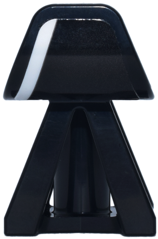 Vehicle, Double Wishbone Suspension Block with Wheel Deflector and Axle Holes with White Stripe Pattern Model Right Side (Sticker) - Set 77249