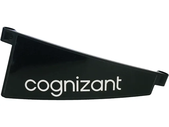 Technic, Panel Curved #51 5 x 13 Tapered Right with White 'Cognizant' Pattern (Sticker) - Set 42240