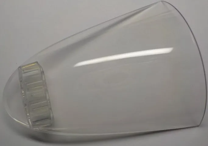 Windscreen 9 x 7 x 2 1/2 Curved Motorcycle with Technic, Liftarm Thick 1 x 3