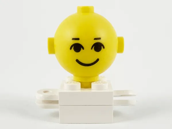 Homemaker Figure / Maxifigure Torso Assembly with Yellow Head with Black Eyes, Eyebrows, and Smile Pattern (792c03 / 685px4)