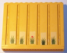 Scala Wall, Vertical Grooved 12 x 2 x 8 with Grass Pattern (Stickers) - Set 3144