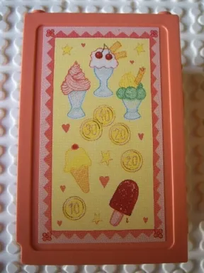 Scala Dresser without Top with Ice Cream Sundaes and Coins Pattern (Sticker) - Set 3116