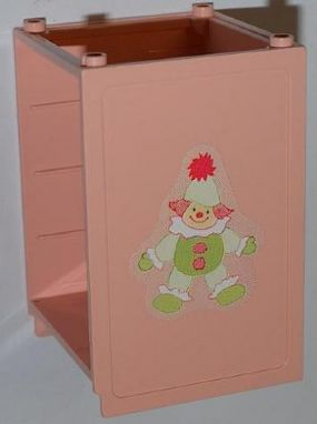 Scala Dresser without Top with Clown on Right Side and House on Left Side Pattern (Stickers) - Set 3241