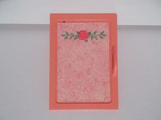 Scala Cupboard Door 8 x 6 with Rose and Leaves Pattern (Sticker) - Set 3242