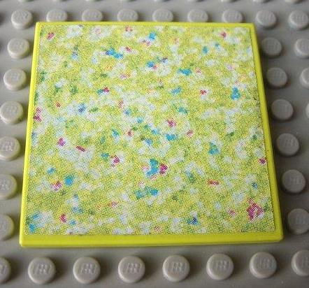 Tile 6 x 6 with Floral Doormat Pattern (Sticker) - Set 3118