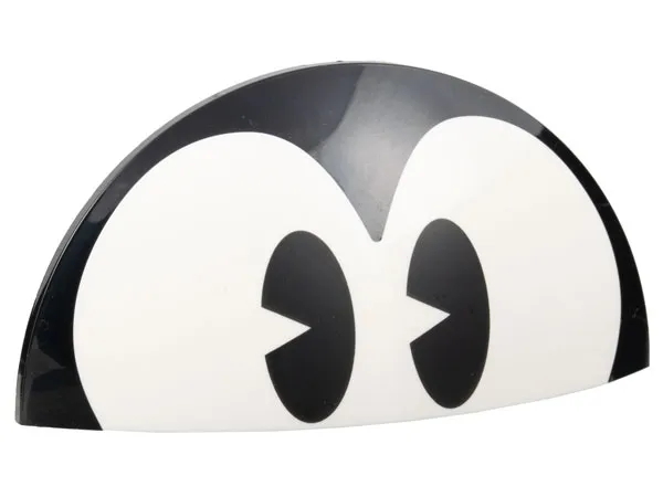 Brick, Round 5 x 10 x 1 2/3 Dome Half with Black Eyes Pattern (Mickey Mouse)