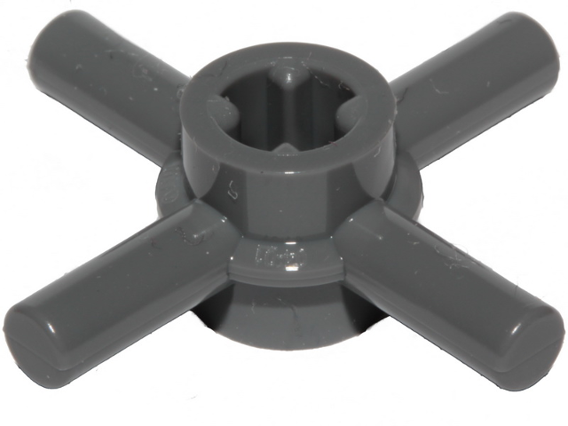 Technic, Axle Connector Hub with 4 Bars and Through Axle Hole