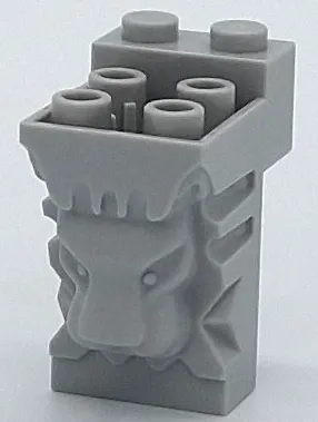Brick, Modified 2 x 3 x 3 with Cutout and Lion Head - 4 Hollow Studs and 2 Solid Studs