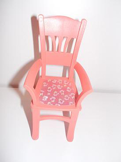 Scala Chair - Highback Dining with Flowers on Dark Pink Background Pattern (Sticker) - Set 3242