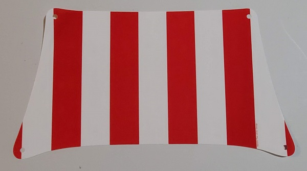 Cloth Sail 36 x 20 Bottom with Red Thick Stripes Pattern