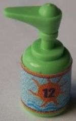 Scala Accessories Bottle Pump with Sunscreen Factor 12 Pattern (Sticker) - Set 3151