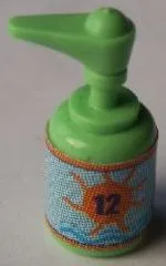 Scala Accessories Bottle Pump with Sunscreen Factor 12 Pattern (Sticker) - Set 3151