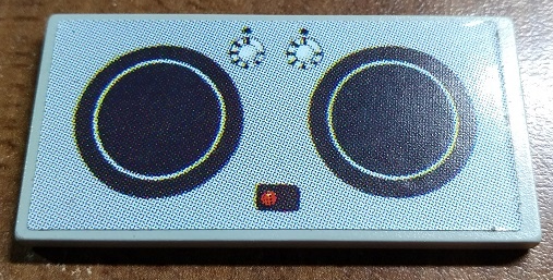 Tile 3 x 6 with Cooktop Pattern (Sticker) - Set 3270