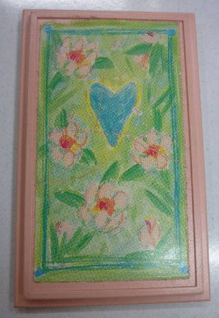 Scala Wall, Panel 6 x 10 with Heart and Flowers Pattern (Sticker) - Sets 3119 / 3200