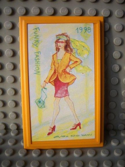 Scala Wall, Panel 6 x 10 with Funky Fashion 1998 Pattern (Sticker) - Set 3118