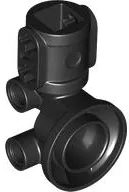 Technic, Steering, Wheel Hub Holder / Shock Absorber Head with 2 Pin Joiners and Shaft with 2 Axle Holes