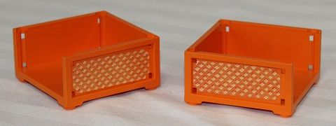 Scala Box 7 x 7 x 3 with 3 sides with Lattice Pattern on Both Sides (Stickers) - Set 3117