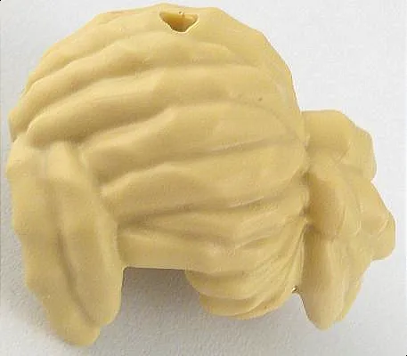 Mini Doll, Hair Dreadlocks with Parted Bangs Swept Back and Left and Short Ponytail