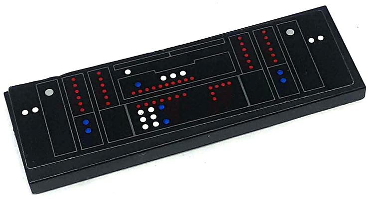 Tile 2 x 6 with SW Inquisitor Transport Scythe Control Panel with Red, White and Blue Dots Pattern (Sticker) - Set 75336