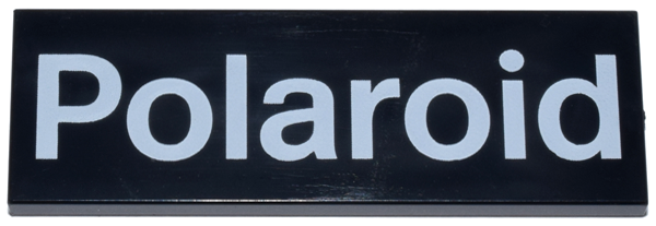 Tile 2 x 6 with White Polaroid Logo Pattern