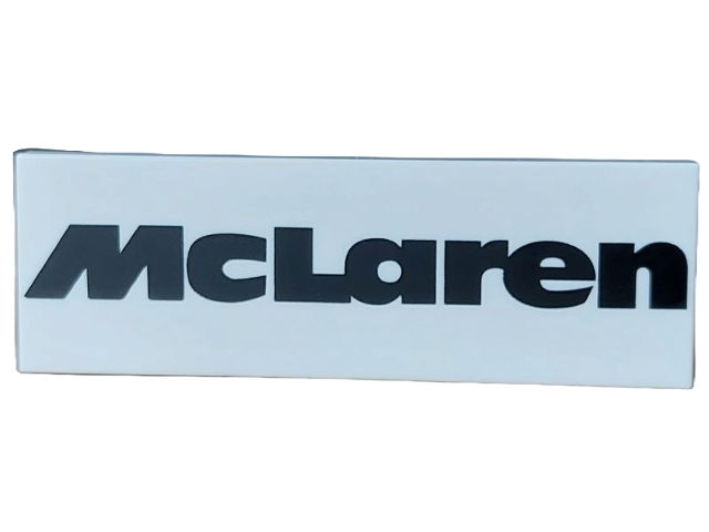 Tile 2 x 6 with Black 'McLaren' Pattern