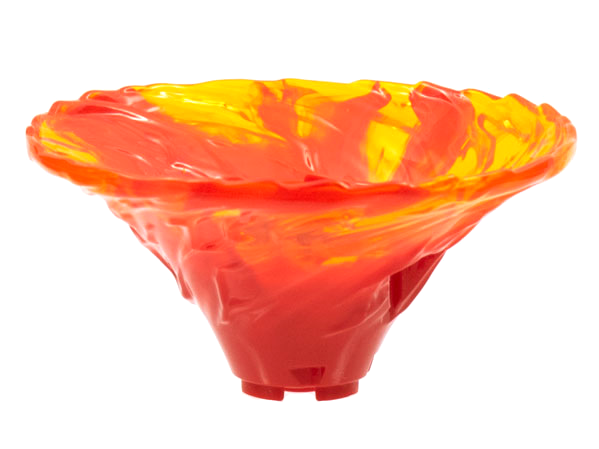 Tornado of Spinjitzu Wide with Marbled Trans-Orange Top Pattern