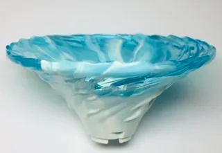 Tornado of Spinjitzu Wide with Marbled Trans-Light Blue Top Pattern