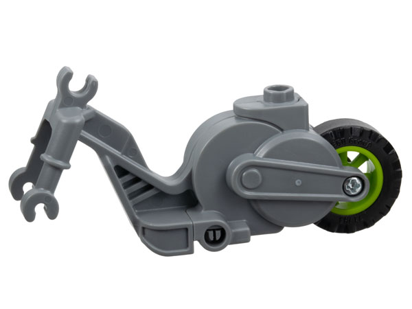 Flywheel Stuntz Riding Cycle with Lime Rear Wheel and Black Tire